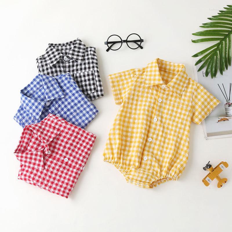 Clothing Sets Baby Boy Girl Summer Infant Short Sleeve Plaid Romper Born Outdoor Casual Jumpsuit 6M 9M 12M 18M 24M, Red
Clothing Sets Baby Boy Girl Summer Infant Short Sleeve Plaid Romper Born Outdoor Casual Jumpsuit 6M 9M 12M 18M 24M, Red