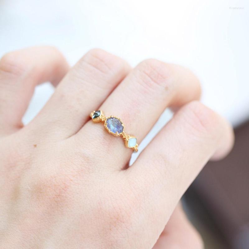 Cluster Rings LAMOON 925 Silver Vintage Mysterious Lake Bijou Ring For Women Moonstone Synthetic Sapphire 14K Gold Plated Fine Jewelry
Cluster Rings LAMOON 925 Silver Vintage Mysterious Lake Bijou Ring For Women Moonstone Synthetic Sapphire 14K Gold Plated Fine Jewelry