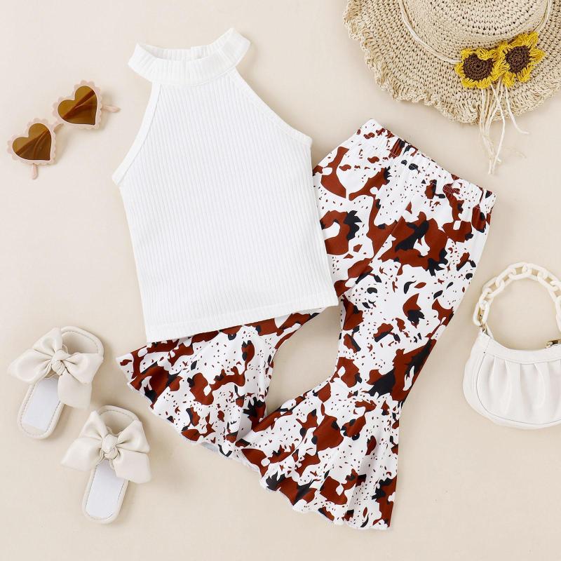 Clothing Sets Toddler Girls Sleeveless Ribbed Tops Vest Floral Leopard Prints Bell Summer Outfit Size 6 Sporty Leggings For Teen, White
Clothing Sets Toddler Girls Sleeveless Ribbed Tops Vest Floral Leopard Prints Bell Summer Outfit Size 6 Sporty Leggings For Teen, White
