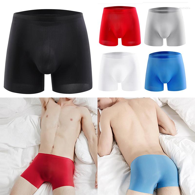 Underpants Comfy Shorts Underwear Breathable Briefs Bulge Men's Seamless Ice Silk, Black
Underpants Comfy Shorts Underwear Breathable Briefs Bulge Men's Seamless Ice Silk, Black