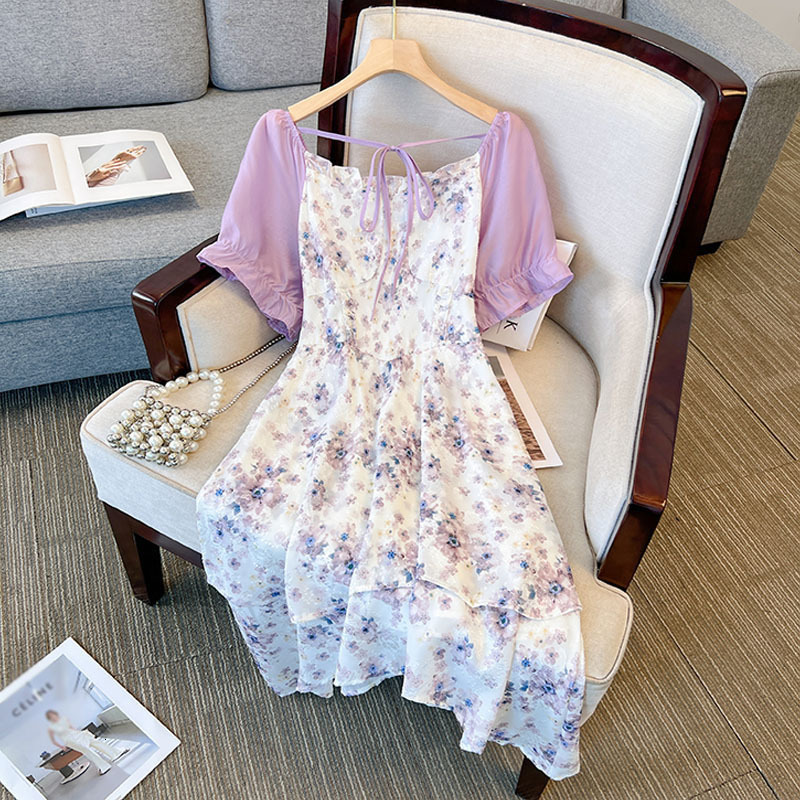 Plus size Dresses 150Kg Size Women Bust 148cm Summer Loose Floral Dress 5XL 6XL 7XL 8XL 230627, Purple
Plus size Dresses 150Kg Size Women Bust 148cm Summer Loose Floral Dress 5XL 6XL 7XL 8XL 230627, Purple