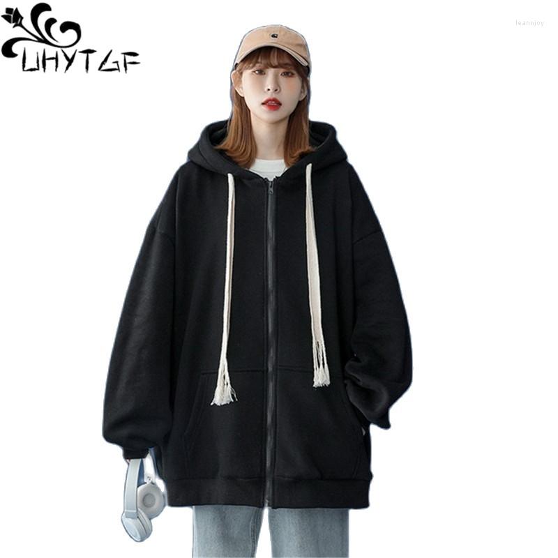 Women's Hoodies UHYTGF 2023 Autumn Winter Coat Womens Long Sleeve Hooded Cardigan Sweatshirts Female Korean Loose Ladies Jacket 1934, Black
Women's Hoodies UHYTGF 2023 Autumn Winter Coat Womens Long Sleeve Hooded Cardigan Sweatshirts Female Korean Loose Ladies Jacket 1934, Black