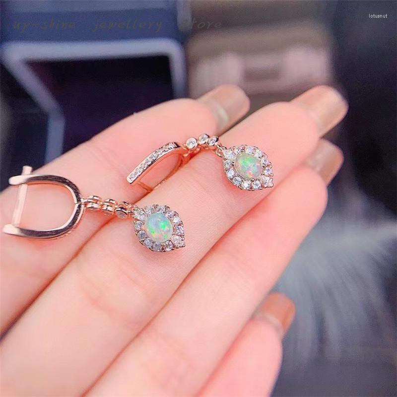 Dangle Earrings Women's 925 Silver Inlaid Natural Opal Crafted Simple And Elegant A Gift For Friends
Dangle Earrings Women's 925 Silver Inlaid Natural Opal Crafted Simple And Elegant A Gift For Friends