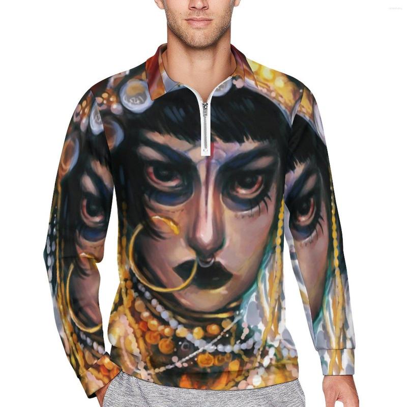 Men' Polos Jibaro Oil Paint Casual T-Shirts Love Death Robots Polo Shirt Male Stylish Autumn Long Sleeve Graphic Tops Big Size 6XL, Style-9
Men' Polos Jibaro Oil Paint Casual T-Shirts Love Death Robots Polo Shirt Male Stylish Autumn Long Sleeve Graphic Tops Big Size 6XL, Style-9