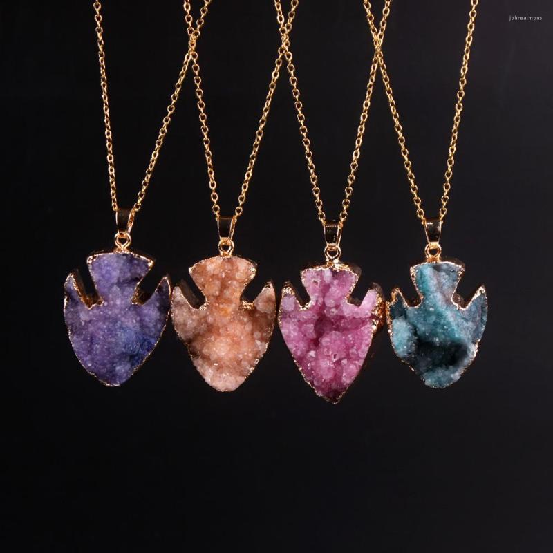 Pendant Necklaces Colorful Fish Shape Crystal Natural Stone Necklace Women Druzy Gold Color Chain Onyx For Female
Pendant Necklaces Colorful Fish Shape Crystal Natural Stone Necklace Women Druzy Gold Color Chain Onyx For Female