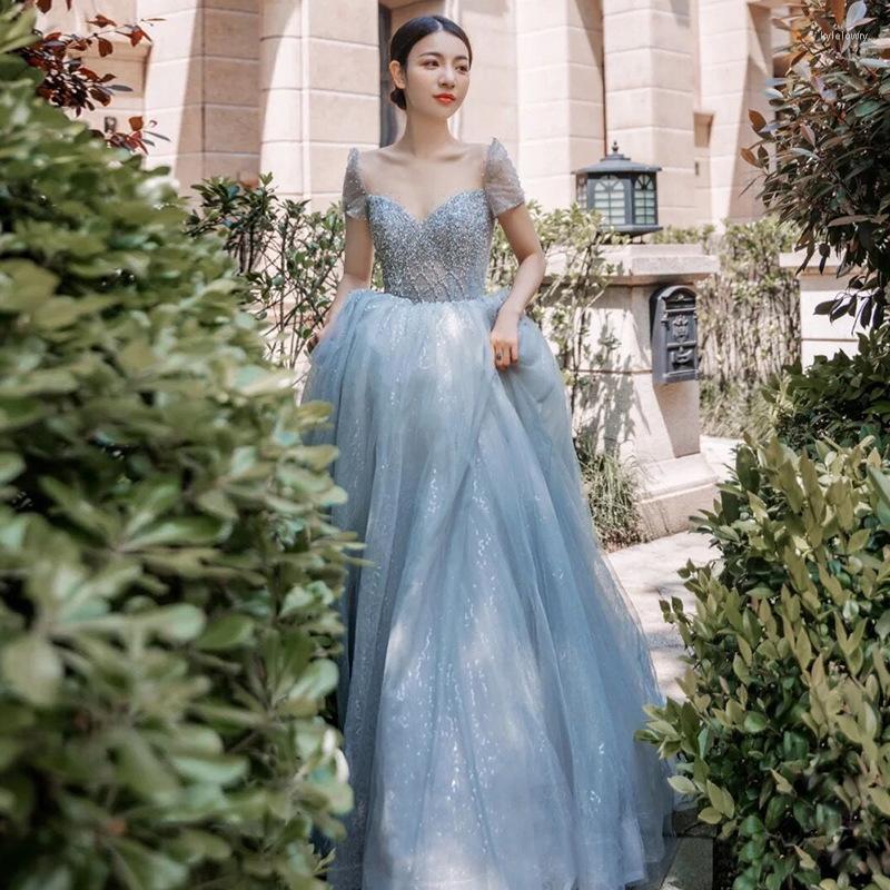 Ethnic Clothing Blue One Shoulder Sexy Chinese Female Backless Cheongsam A Line Vestidos Chinos Oriental Wedding Gowns Party Dresses
Ethnic Clothing Blue One Shoulder Sexy Chinese Female Backless Cheongsam A Line Vestidos Chinos Oriental Wedding Gowns Party Dresses