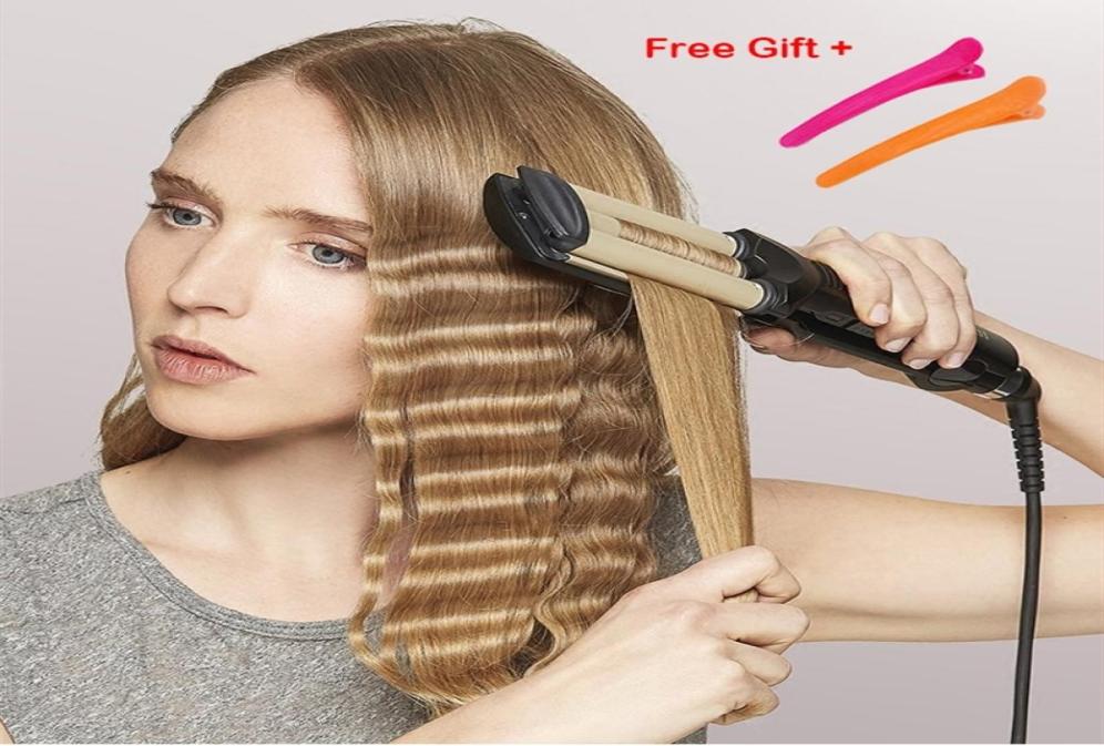 Hair Crimper Curling Iron Ceramic Crimpers Wavers Curler Wand Fast Heating 3 Barrels Waver Tools for All Types of 2202115793384
Hair Crimper Curling Iron Ceramic Crimpers Wavers Curler Wand Fast Heating 3 Barrels Waver Tools for All Types of 2202115793384