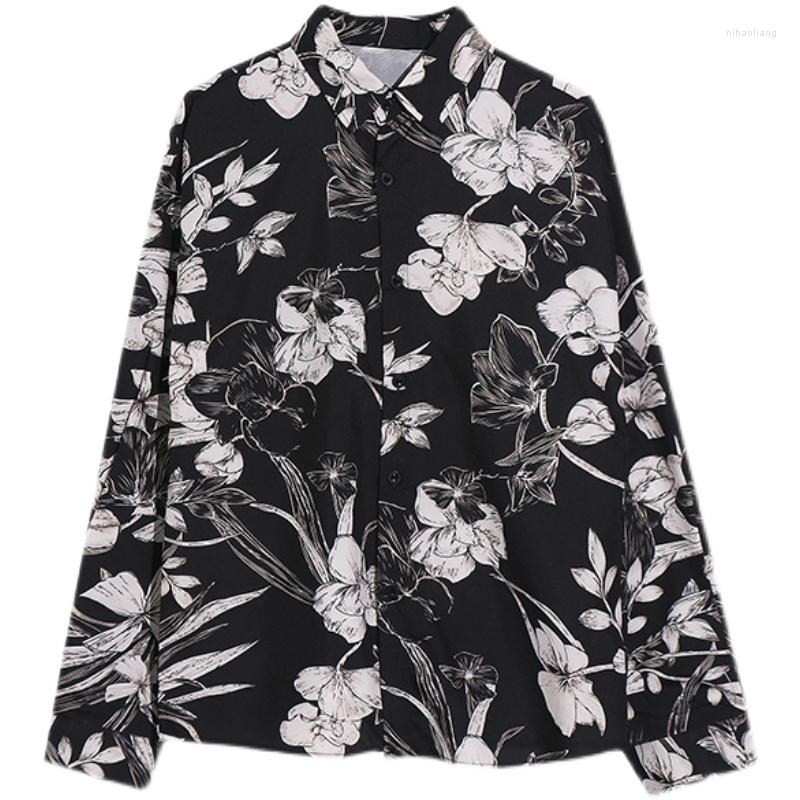 Men's Casual Shirts Fashion Brand Style Flower Shirt Men Women Loose Summer Thin Ropa Clothing For, Black m
Men's Casual Shirts Fashion Brand Style Flower Shirt Men Women Loose Summer Thin Ropa Clothing For, Black m