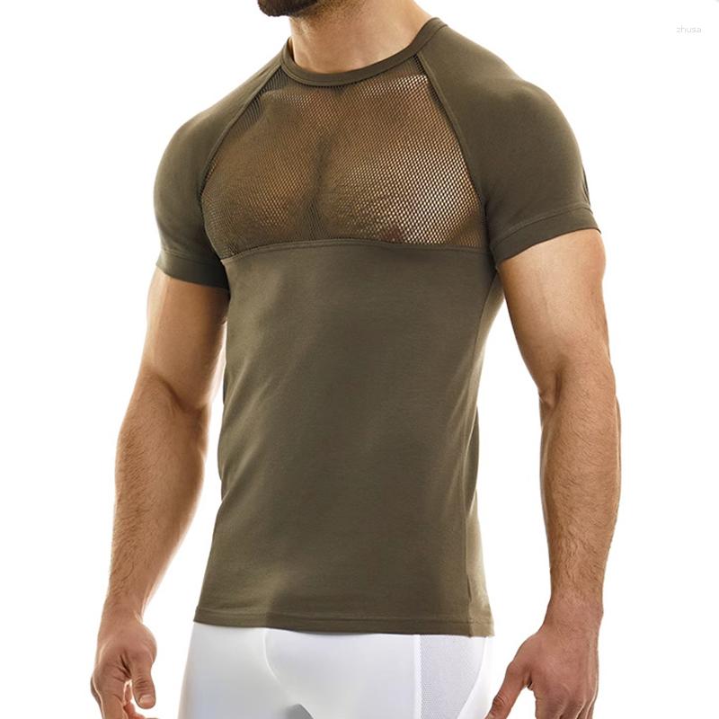 Men' T Shirts Sexy Mesh Mens Shirt Patchwork Solid Slim Short Sleeve O Neck Pullover Tops Summer Casual Sports Fitness Training T-Shirts, 02 dark green
Men' T Shirts Sexy Mesh Mens Shirt Patchwork Solid Slim Short Sleeve O Neck Pullover Tops Summer Casual Sports Fitness Training T-Shirts, 02 dark green