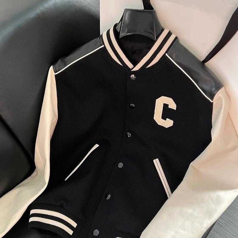 Men's Jackets HNL Slp Teddy Leather Stitching C-word Wool Baseball Uniform Ce Home Letters Men's And Women's High-end Fashion Jacket, Ivory
Men's Jackets HNL Slp Teddy Leather Stitching C-word Wool Baseball Uniform Ce Home Letters Men's And Women's High-end Fashion Jacket, Ivory