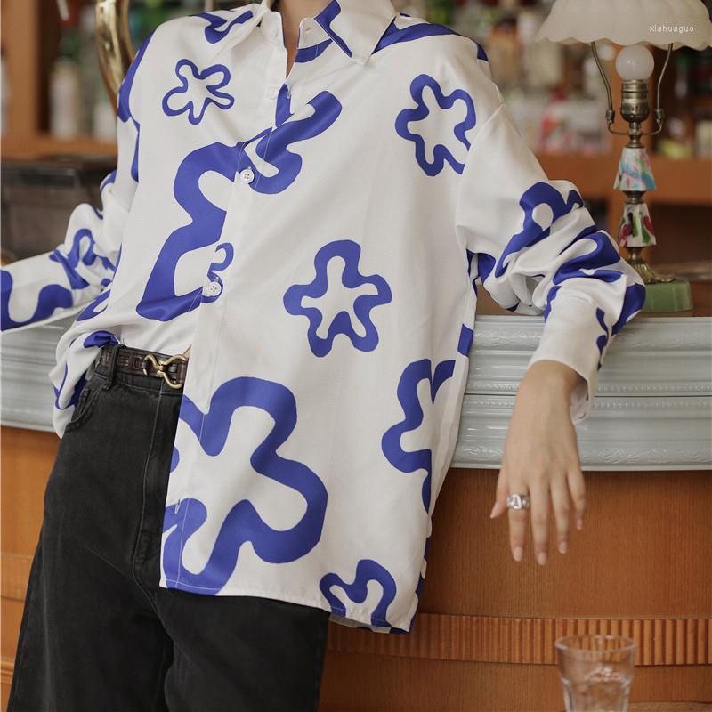 Women' Blouses Autumn Irregular Flower Graffiti Shirt Profile Lapel Long Sleeve Men And Women Fashion Blouse, Black
Women' Blouses Autumn Irregular Flower Graffiti Shirt Profile Lapel Long Sleeve Men And Women Fashion Blouse, Black