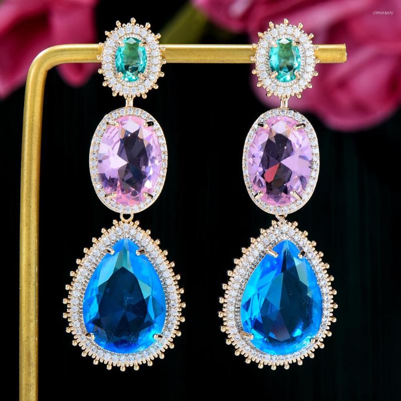 Dangle Earrings Soramoore Fashion Street Style Drop For Women Wedding Party Cubic Zircon Dubai Bridal Earring Boucle D'oreille 2023
Dangle Earrings Soramoore Fashion Street Style Drop For Women Wedding Party Cubic Zircon Dubai Bridal Earring Boucle D'oreille 2023
