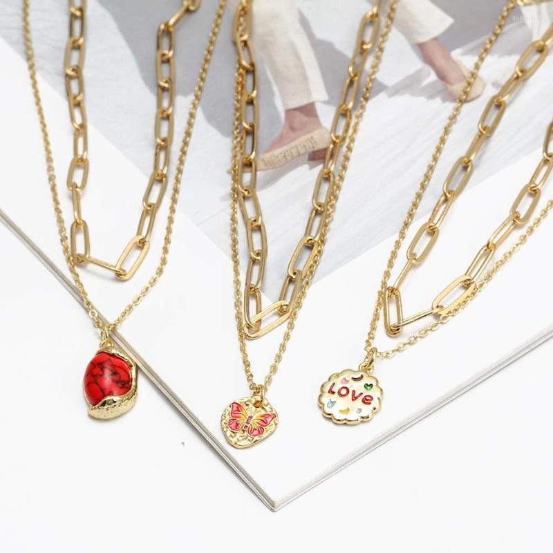 Pendant Necklaces Butterfly Copper Double Chain Necklace For Women Girl Trend Luxury Neck Simple Elegant Jewelry Gift Party
Pendant Necklaces Butterfly Copper Double Chain Necklace For Women Girl Trend Luxury Neck Simple Elegant Jewelry Gift Party