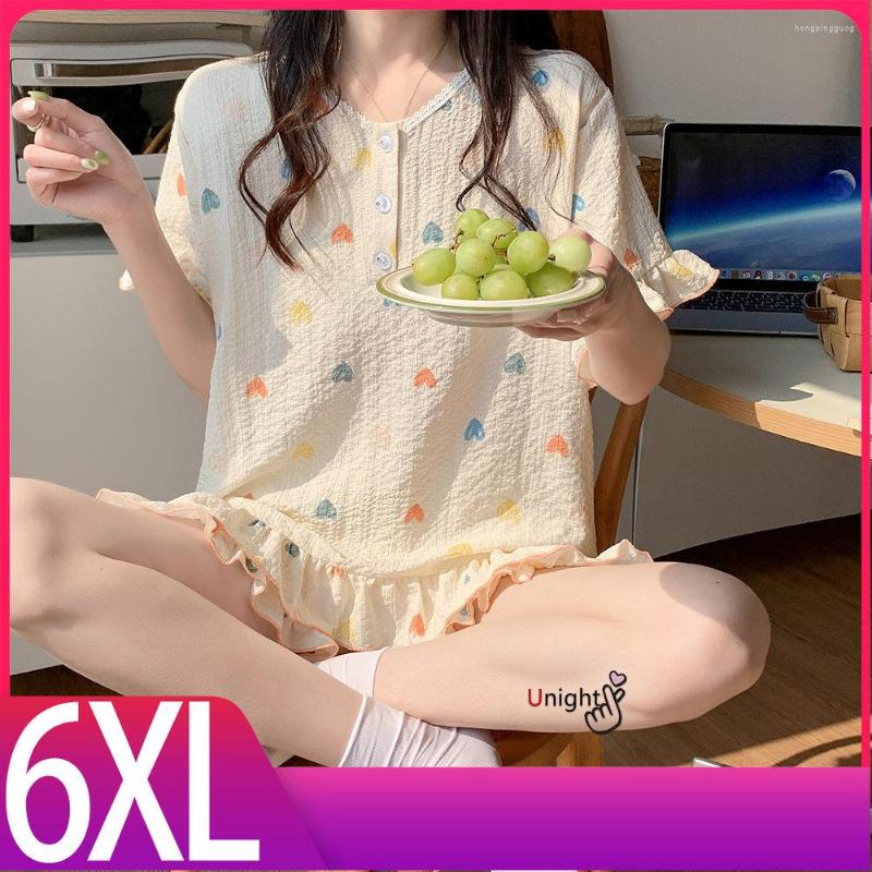 Women's Sleepwear Women Pajamas Short Sleeve Pajama Set Soft Pijama Loungewear Pjs Top -5XL Pyjamas, 203red
Women's Sleepwear Women Pajamas Short Sleeve Pajama Set Soft Pijama Loungewear Pjs Top -5XL Pyjamas, 203red