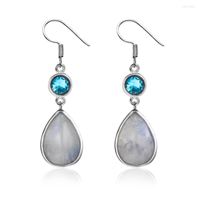 Dangle Earrings Top Quality Women's 925 Sterling Silver Jewelry With 9x13MM Natural Moonstone Fashion Party Wedding Bohemia
Dangle Earrings Top Quality Women's 925 Sterling Silver Jewelry With 9x13MM Natural Moonstone Fashion Party Wedding Bohemia