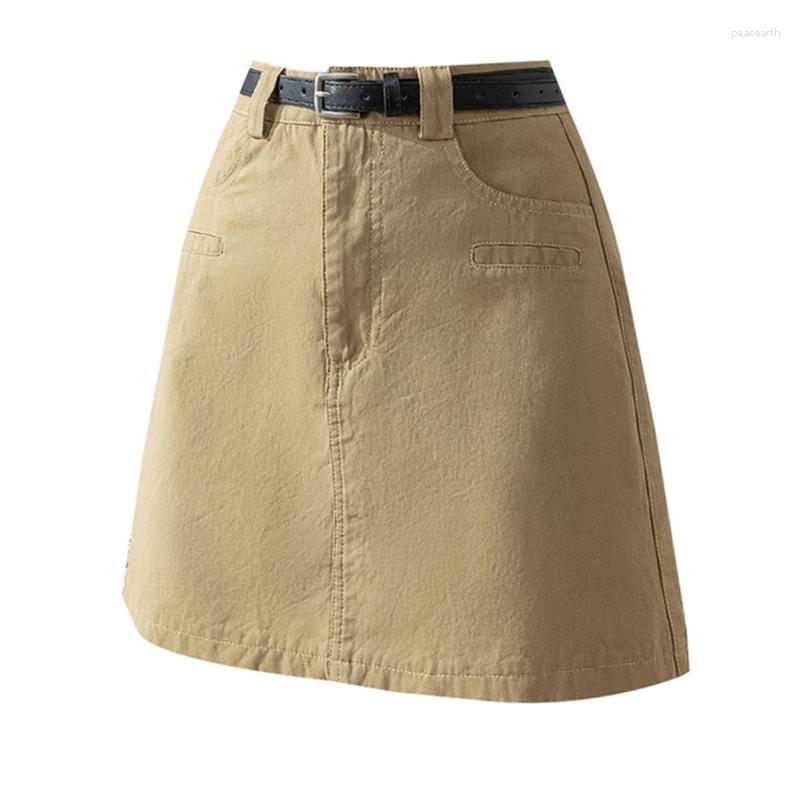 Skirts 2023 Summer Denim Skirt Cultivation Versatile Pattern Fashion Show Thinness Integrated With Shorts, Khaki
Skirts 2023 Summer Denim Skirt Cultivation Versatile Pattern Fashion Show Thinness Integrated With Shorts, Khaki