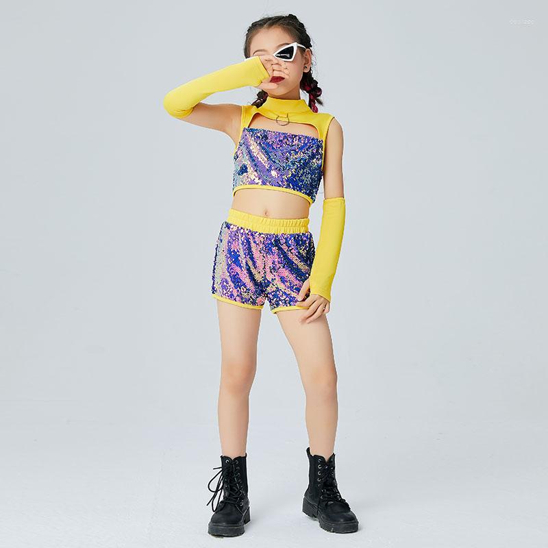Stage Wear 2023 Jazz Dance Performance Costumes Sequins Outfits For Girls Modern Hip Hop Dancing Clothes Street DQS9660, 2pcs
Stage Wear 2023 Jazz Dance Performance Costumes Sequins Outfits For Girls Modern Hip Hop Dancing Clothes Street DQS9660, 2pcs