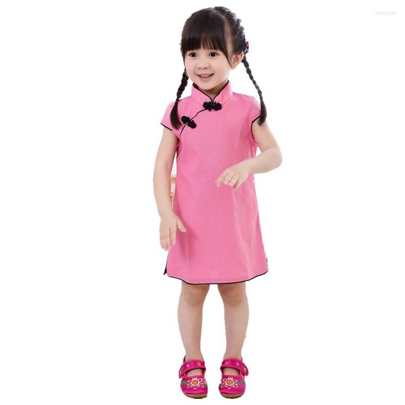 Ethnic Clothing Cotton Children Chinese Dress Cheongsam Baby Girls Festival Clothes Summer QIPAO Chi-pao Traditional Dresses
Ethnic Clothing Cotton Children Chinese Dress Cheongsam Baby Girls Festival Clothes Summer QIPAO Chi-pao Traditional Dresses