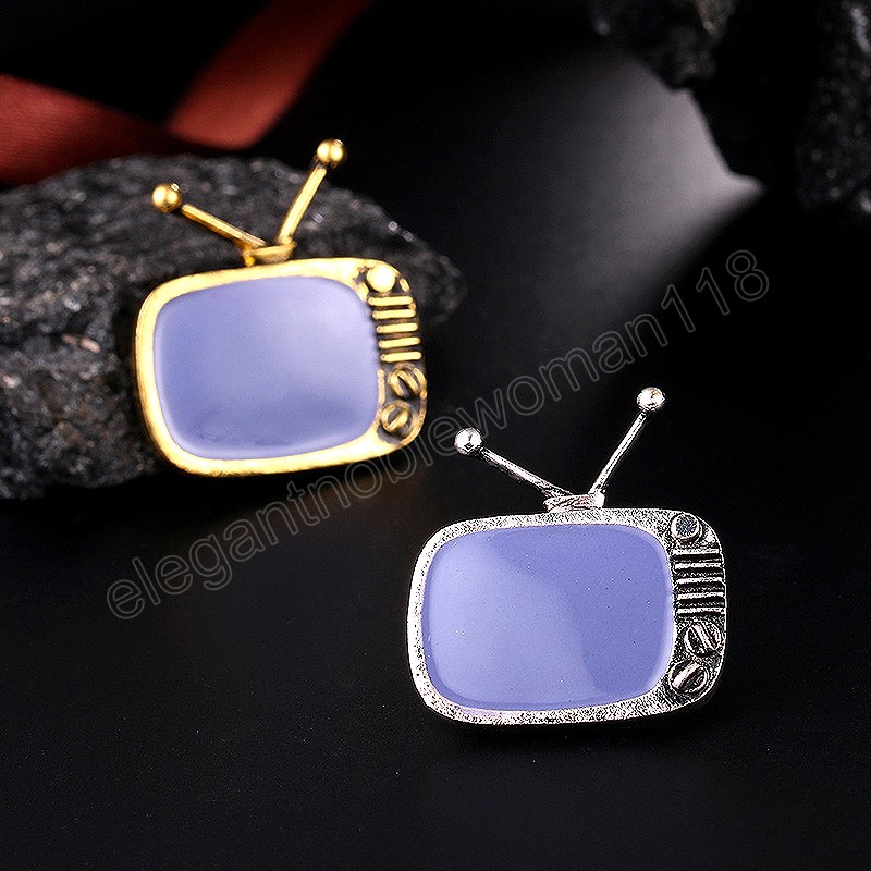 Vintage Cable Television Shape Alloy Brooches Gray Nostalgic TV Brooch Pins Women Men Souvenir Party Badge Jewelry
Vintage Cable Television Shape Alloy Brooches Gray Nostalgic TV Brooch Pins Women Men Souvenir Party Badge Jewelry