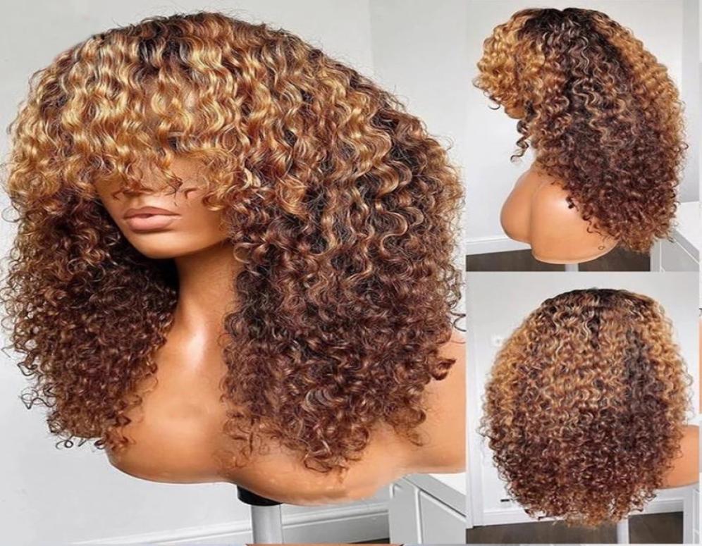 Kinky Curly 360 Frontal Human Hair Wigs With Bangs Full Lace Wigs 13x6 Laces Humans Hairs Brazilian Remy Haisr For Women 180Densit1871674, Ombre color
Kinky Curly 360 Frontal Human Hair Wigs With Bangs Full Lace Wigs 13x6 Laces Humans Hairs Brazilian Remy Haisr For Women 180Densit1871674, Ombre color
