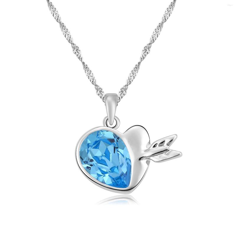 Pendant Necklaces NL-00209 Cupid's Arrow Crystal Heart Necklace For Women Silver Plated Jewelry Accessories Birthday Gift Mom
Pendant Necklaces NL-00209 Cupid's Arrow Crystal Heart Necklace For Women Silver Plated Jewelry Accessories Birthday Gift Mom
