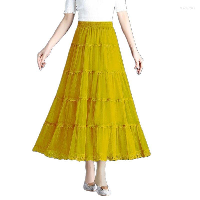 Skirts 2023 Ahe Fairy Gauze Skirt For Women's Kneehigh Apleated Is A Long Drooping Feeling In Spring And Autumn, Si
Skirts 2023 Ahe Fairy Gauze Skirt For Women's Kneehigh Apleated Is A Long Drooping Feeling In Spring And Autumn, Si