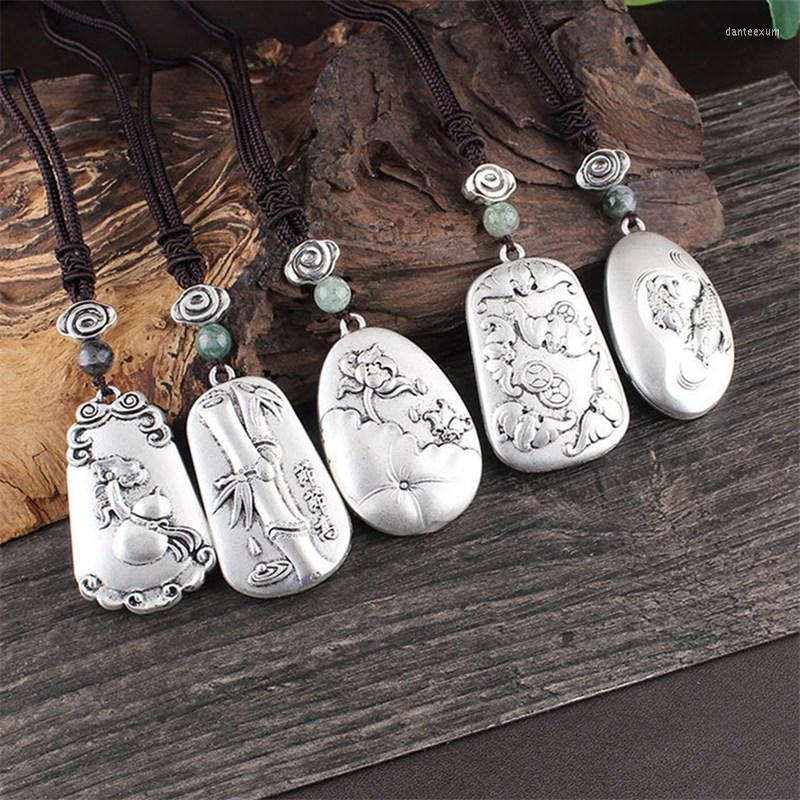 Pendant Necklaces Retro Ethnic Ebony Long For Women Lotus Natural Stone Peacock Carp Fish Buddhist Sweater Chain Jewelry Gifts
Pendant Necklaces Retro Ethnic Ebony Long For Women Lotus Natural Stone Peacock Carp Fish Buddhist Sweater Chain Jewelry Gifts