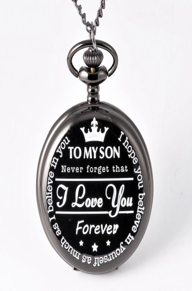 Forever Pocket Watch To My Son I Love You Gift to Son Birthday Gift Boys Fob Pocket Watches9378645, Black
Forever Pocket Watch To My Son I Love You Gift to Son Birthday Gift Boys Fob Pocket Watches9378645, Black