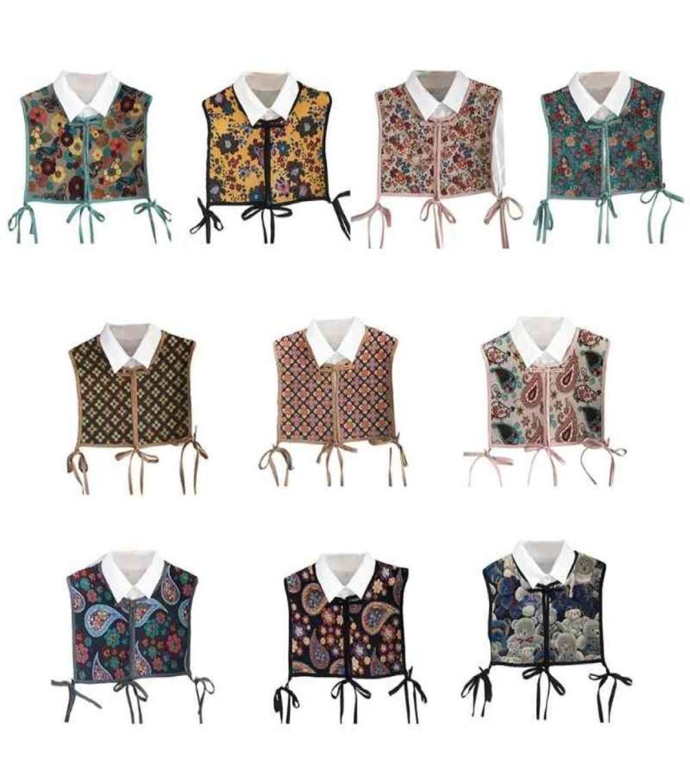 K3NF Women Chinese Style Embroidery Half Top Shawl Vintage Flroal Cheongsam Fake Collar LaceUp Decorative Neck Cover Dickey2773195
K3NF Women Chinese Style Embroidery Half Top Shawl Vintage Flroal Cheongsam Fake Collar LaceUp Decorative Neck Cover Dickey2773195