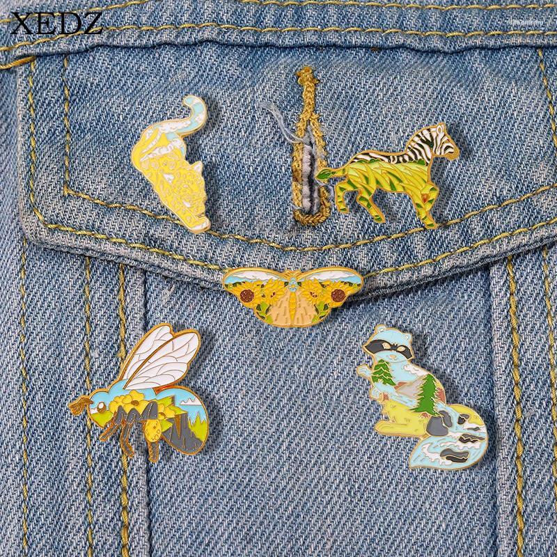 Brooches Wildlife Enamel Pin Custom Zebra Raccoon Leopard Bee Brooch Badge Fashion Art Style Nature Scenery Jewelry Gift For Kids Friends
Brooches Wildlife Enamel Pin Custom Zebra Raccoon Leopard Bee Brooch Badge Fashion Art Style Nature Scenery Jewelry Gift For Kids Friends