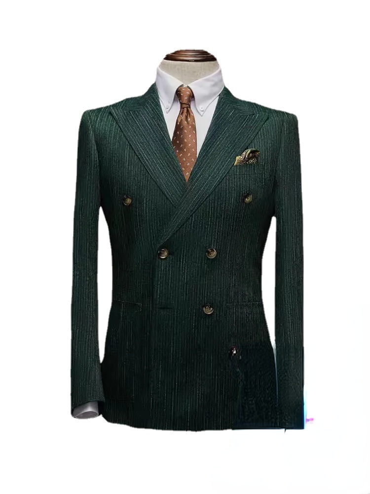 New Arrival Mens Suits Custom Made Business Tuxedos Two-Button Peaked Lapel Groom Wear Casual Business Suits 2 Pieces Set, Same as image
New Arrival Mens Suits Custom Made Business Tuxedos Two-Button Peaked Lapel Groom Wear Casual Business Suits 2 Pieces Set, Same as image