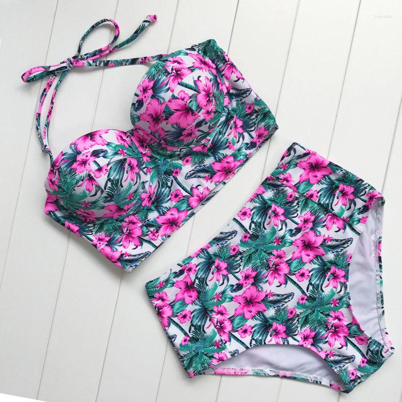 Women' Swimwear Summer Women Floral Bikini Set High Waist Push-up Padded Bra Swimsuit Bathing Two-Piece Suit Beachwear
Women' Swimwear Summer Women Floral Bikini Set High Waist Push-up Padded Bra Swimsuit Bathing Two-Piece Suit Beachwear
