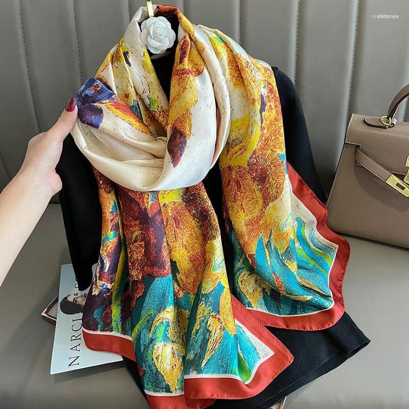 Scarves 180 90cm Hijab Summer Women Soft Long Print Silk Scarf Lady Shawl Wrap Bandanna Beach Stoles Female Foulard Muffler
Scarves 180 90cm Hijab Summer Women Soft Long Print Silk Scarf Lady Shawl Wrap Bandanna Beach Stoles Female Foulard Muffler