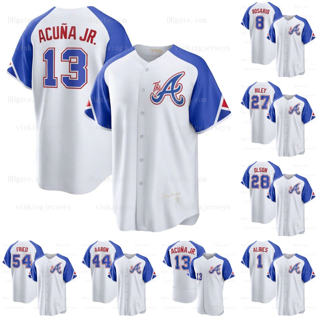Atlanta Austin Riley Brave Jerseys Ronald Acuna Jr. Michael Harris II Eddie Rosario Sam Hilliard Matt Olson Orlando Arcia Sean Murphy City Connect baseball Wear, Navy
Atlanta Austin Riley Brave Jerseys Ronald Acuna Jr. Michael Harris II Eddie Rosario Sam Hilliard Matt Olson Orlando Arcia Sean Murphy City Connect baseball Wear, Navy