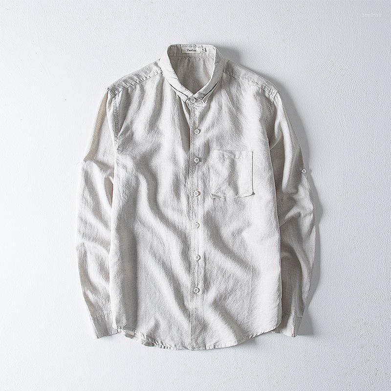 Men's Casual Shirts Men's Men's Cotton Linen Long Sleeve Solid Dress Shirt Men Breathable Social Business Male Camisa Masculina, White
Men's Casual Shirts Men's Men's Cotton Linen Long Sleeve Solid Dress Shirt Men Breathable Social Business Male Camisa Masculina, White