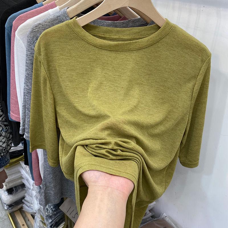 Women's T Shirts Solid Cotton Lightweight Women T-Shirts Summer 2023 O-Neck Half Sleeved Casual All Match Female Pulls Tops Tees, Yellow
Women's T Shirts Solid Cotton Lightweight Women T-Shirts Summer 2023 O-Neck Half Sleeved Casual All Match Female Pulls Tops Tees, Yellow