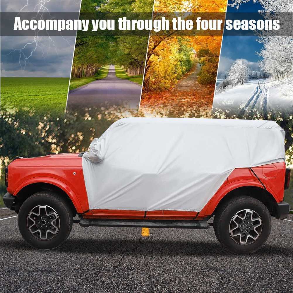 Covers Car Cover for Ford Bronco 4 Door 2021 2022 Windproof Watter Proof Dustproof Scratch Resistant Outdoor UV ProtectionHKD230628