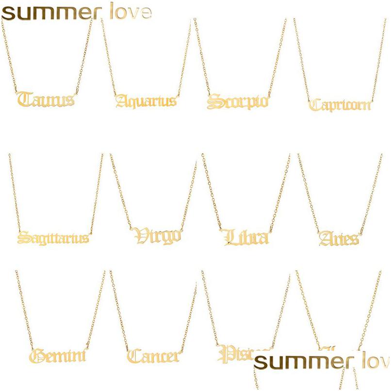 Pendant Necklaces Custom Zodiac Initial Necklace - Handmade Old English Charm For Women Girls Personalized Birthday Gift Drop Delive Dh8Tl
Pendant Necklaces Custom Zodiac Initial Necklace - Handmade Old English Charm For Women Girls Personalized Birthday Gift Drop Delive Dh8Tl