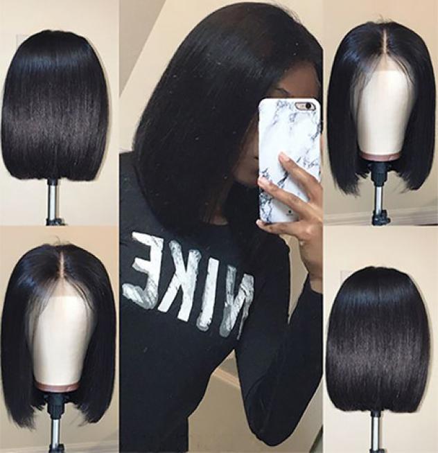 New Bob Lace Front Human Hair Wigs With Baby Hair Pre Plucked Brazilian Remy Hair natural hairline Straight Short Bob Wig For Blac3778512, Natural color
New Bob Lace Front Human Hair Wigs With Baby Hair Pre Plucked Brazilian Remy Hair natural hairline Straight Short Bob Wig For Blac3778512, Natural color