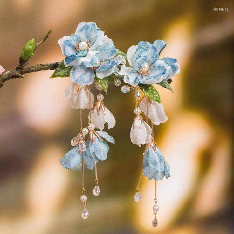 Hair Clips Vintage Accessories For Girls Women Hanfu Blue Flower Pins 2023 Christmas Gift
Hair Clips Vintage Accessories For Girls Women Hanfu Blue Flower Pins 2023 Christmas Gift
