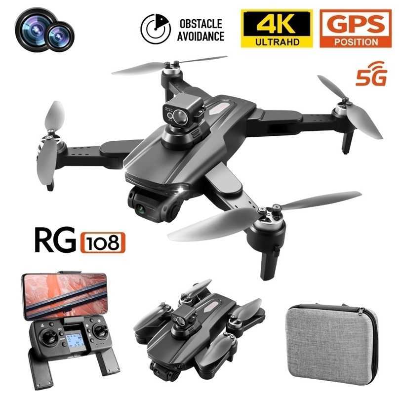 Intelligent Uav Drones RG108 GPS 4K Professional Dual HD Camera FPV Aerial Pography Brushless Motor Foldable Quadcopter