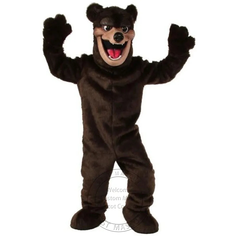 New Adult Brown Bear Mascot Costume Fancy dress carnival costume Plush costume, As pic
New Adult Brown Bear Mascot Costume Fancy dress carnival costume Plush costume, As pic