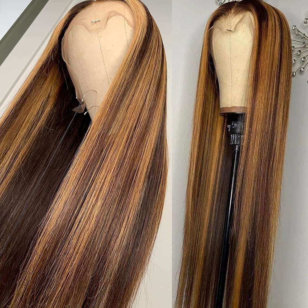 Highlight 13x4 Hd Lace Colored Human Hair Wigs Highlighted #4/27 Piano Straight Frontal High Light Wig, Brown
Highlight 13x4 Hd Lace Colored Human Hair Wigs Highlighted #4/27 Piano Straight Frontal High Light Wig, Brown