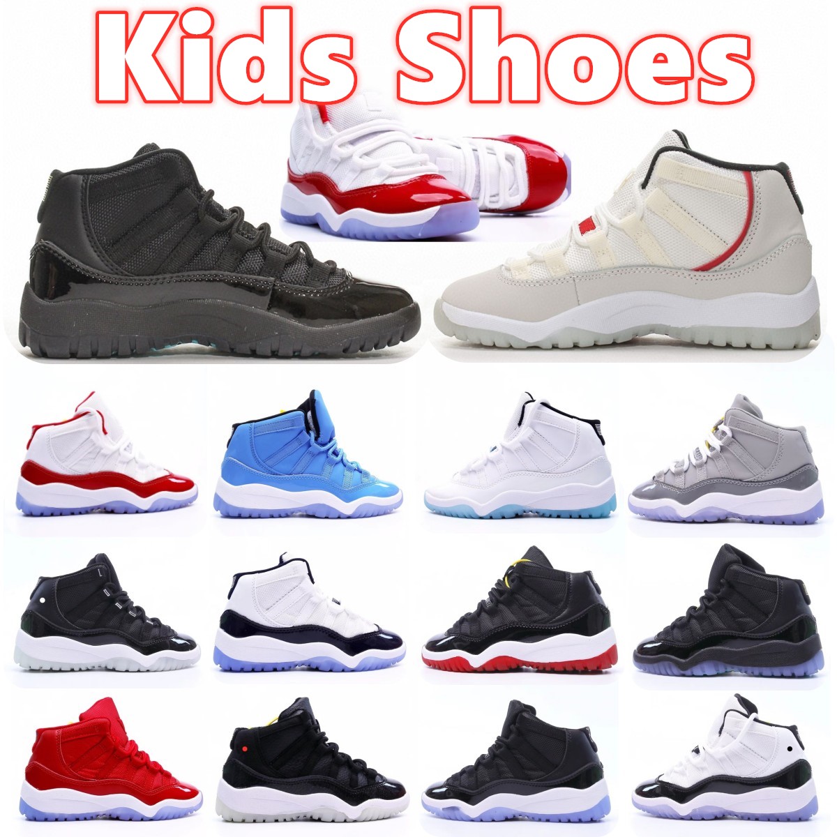 11s 11 kids shoes toddlers boys youth sneakers cherry Cool Grey kid designer shoe Jumpman Children military basketball shoe black mid trainers
11s 11 kids shoes toddlers boys youth sneakers cherry Cool Grey kid designer shoe Jumpman Children military basketball shoe black mid trainers