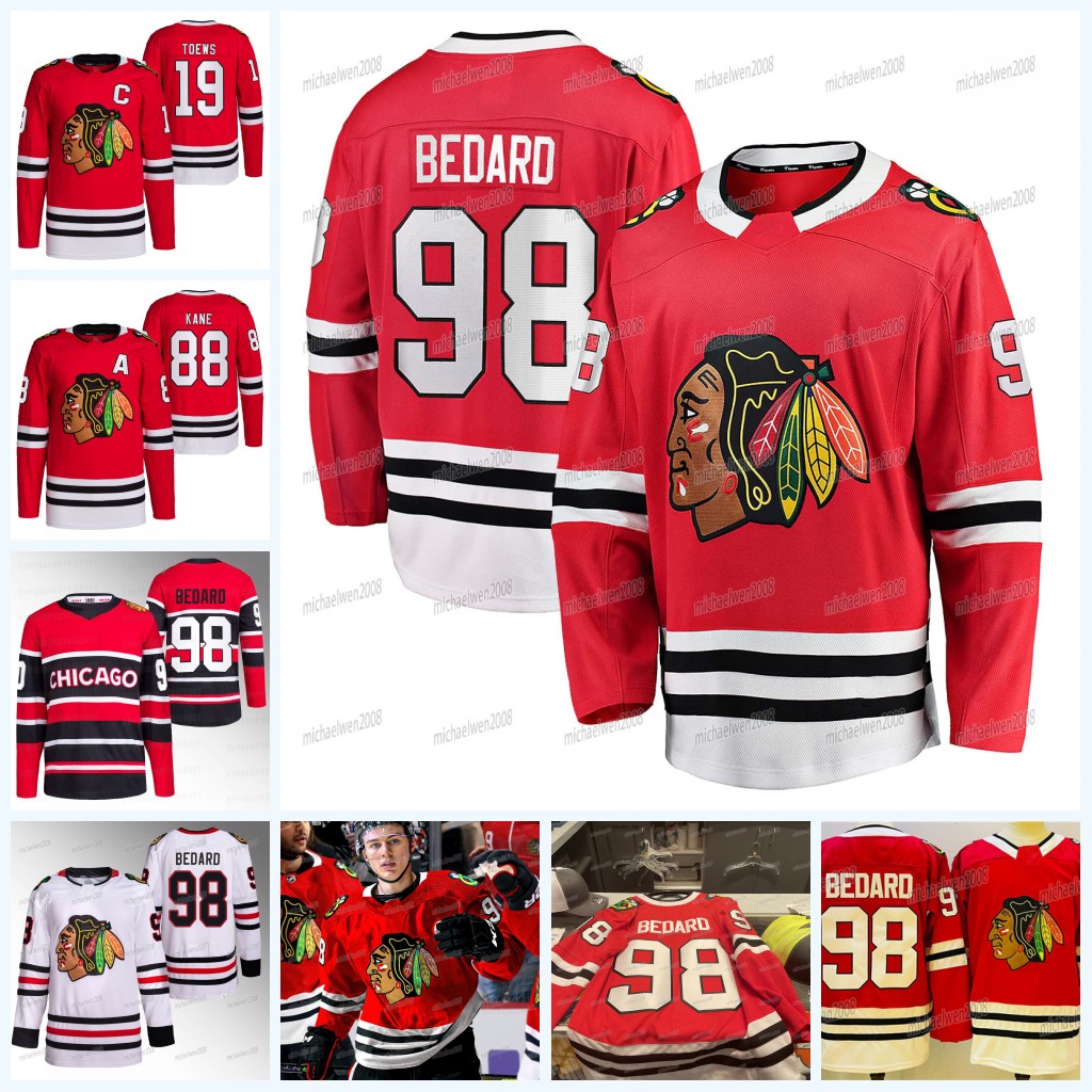98 Connor Bedard Blackhawks Jersey Taylor Hall Jonathan Toews Tyler Johnson Seth Jones Connor Murphy Anders Bjork Boris Katchouk Joey Anderson Chicago, White
98 Connor Bedard Blackhawks Jersey Taylor Hall Jonathan Toews Tyler Johnson Seth Jones Connor Murphy Anders Bjork Boris Katchouk Joey Anderson Chicago, White