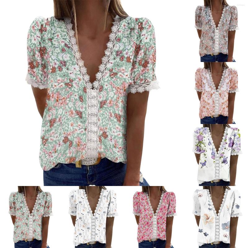 Women's Blouses Womens S Workout Shirts Large Summer Lace Tops Short Sleeve V Neck Floral Print Cotton Long Tee, Green
Women's Blouses Womens S Workout Shirts Large Summer Lace Tops Short Sleeve V Neck Floral Print Cotton Long Tee, Green