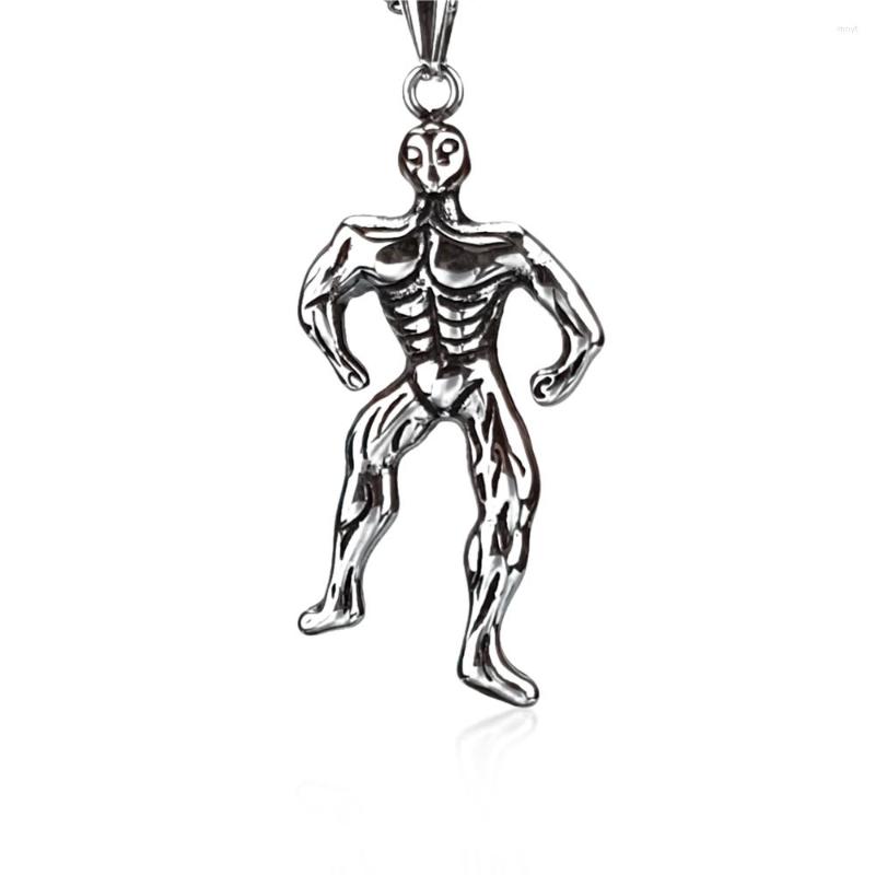 Pendant Necklaces Alien Titanium Steel Stainless Men's Necklace