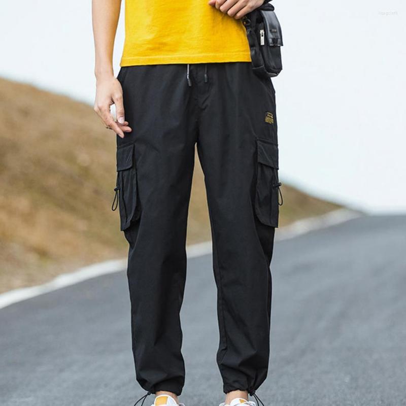 Men's Pants Trendy Student Loose Type Elastic Waist Hip Hop Ankle-banded Drawstring Jogger, Black
Men's Pants Trendy Student Loose Type Elastic Waist Hip Hop Ankle-banded Drawstring Jogger, Black