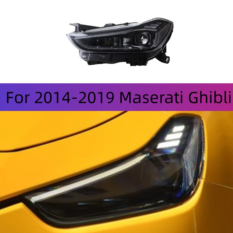 Car Headlights Assembly Dynamic Streamer Turn Signal Light For 20 14-20 19 Maserati Ghibli LED Matrix Headlight DRL Daytime Running Lights Front Lamp
Car Headlights Assembly Dynamic Streamer Turn Signal Light For 20 14-20 19 Maserati Ghibli LED Matrix Headlight DRL Daytime Running Lights Front Lamp