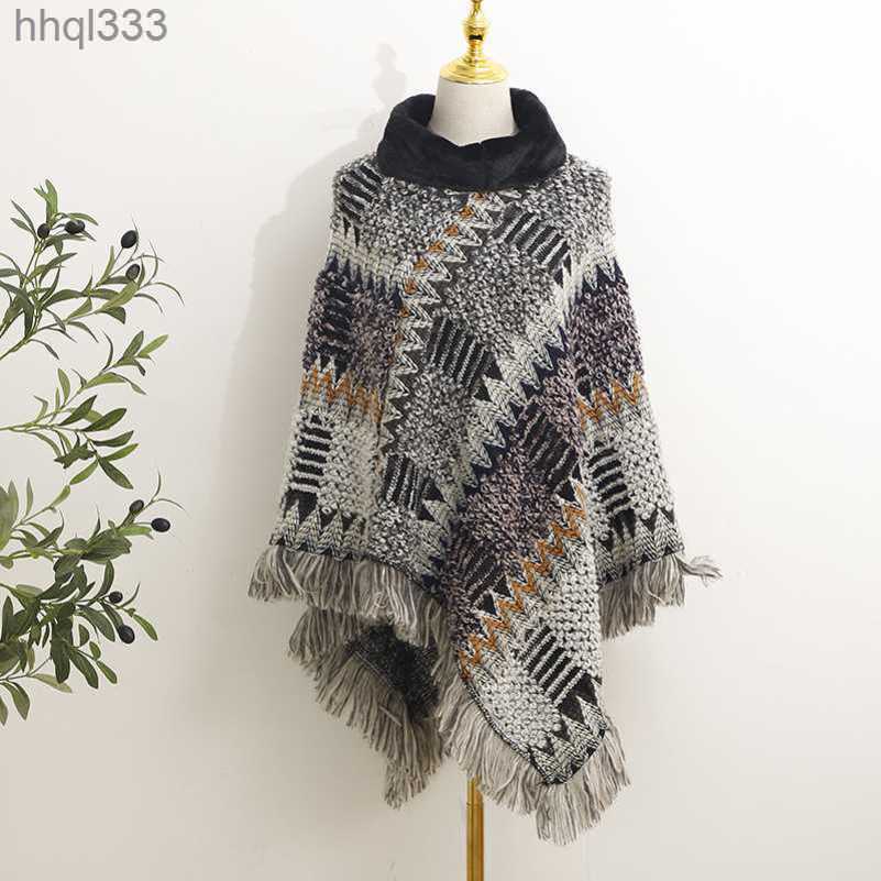 Winter Ethnic Style Shawl Bohemian Knitted Shawl High Neck Scarf Small Square Scarf Outer Decoration, Red mixed color high neck shawl
Winter Ethnic Style Shawl Bohemian Knitted Shawl High Neck Scarf Small Square Scarf Outer Decoration, Red mixed color high neck shawl